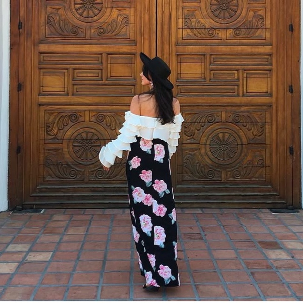 Forever 21 Floral Maxi Skirt - Picture 3 of 9